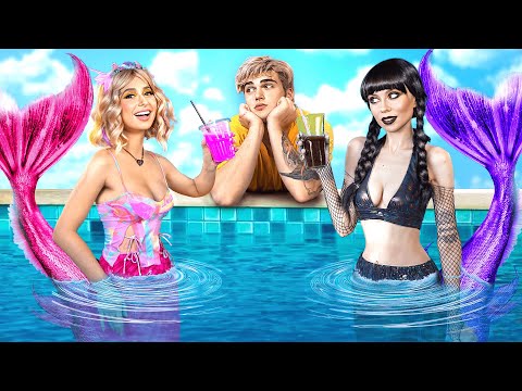 Видео: Из Уэнсдей Аддамс в Русалку! Как стать Русалкой!