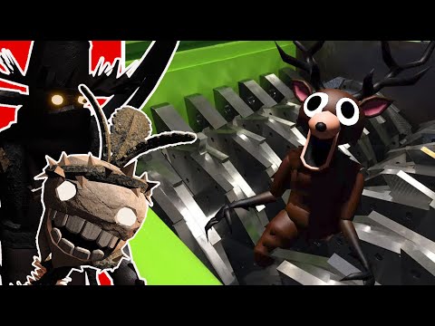 Видео: *НОВЫЕ* МОНСТРЫ против ГИГАНТСКОГО ШРЕДДЕРА (Roblox Doors против 99 Nights Entities)