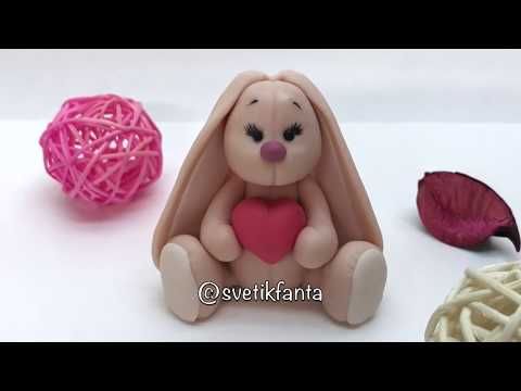 Видео: Лепка зайки из мастики