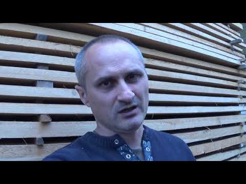 Видео: Атмосферная сушка древесины.