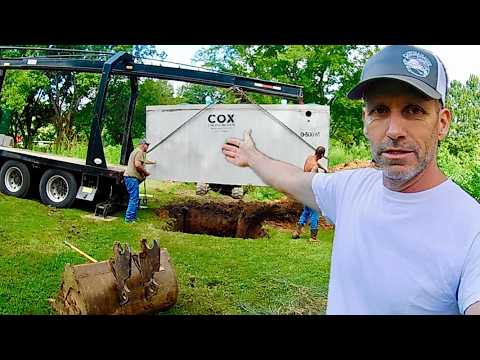 Видео: Установка аэробной септической системы и удаление пней