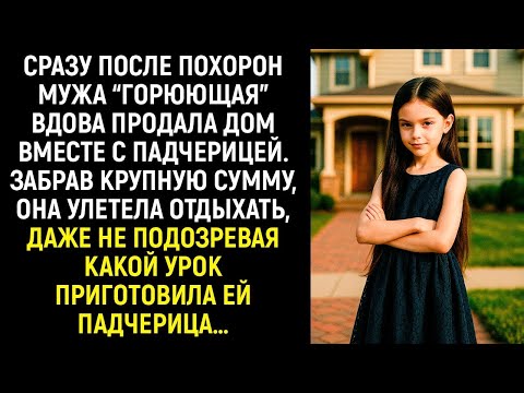 Видео: Сразу после похорон мужа “горюющая” вдова продала дом вместе с падчерицей. Забрав крупную сумму...