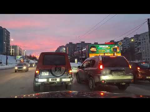 Видео: Мурманск, 28.01.25г, вторник, на Ниве тревел,  погнали...