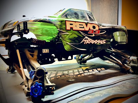 Видео: Traxxas Revo 3.3 nitro. Обзор перед ремонтом.