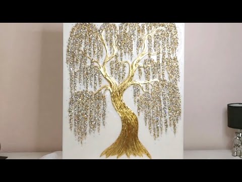 Видео: Интерьерное панно "Глициния" с эффектом wow!!!