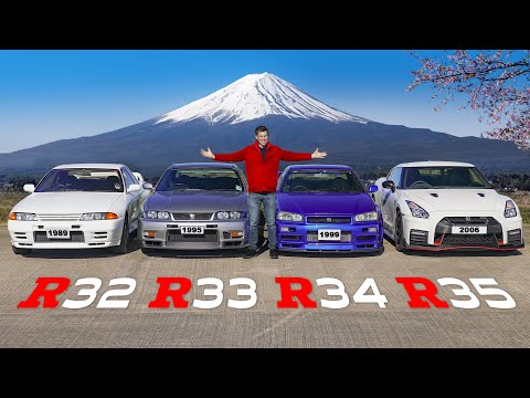 Видео: Nissan GT-R R32 или R33 или R34 или R35: какое авто лучше?