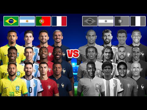 Видео: 🔥НОВОЕ Бразилия Аргентина Португалия Франция 🆚 СТАРОЕ Сравнение Бразилия Аргентина Португалия🔥