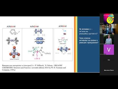 Видео: Вуглеводні. Механізми електрофільного приєднання та вільнорадикального заміщення