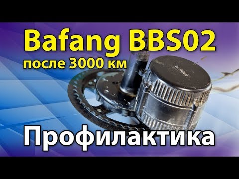 Видео: Bafang BBS02 после 3000 км. Профилактика.