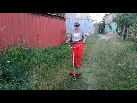 Видео: Как косить леской максимально низко и ровно?