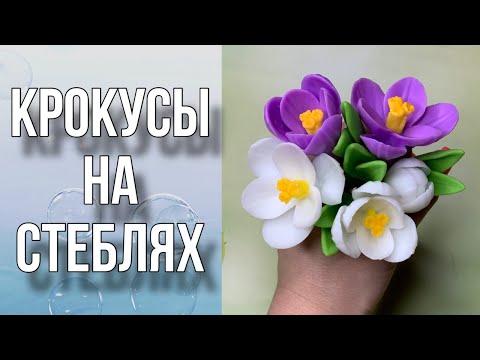 Видео: Крокусы на мыльных стеблях/Заготовка для букета/Мыловарение