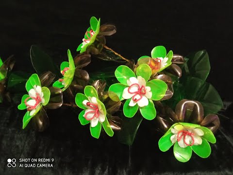 Видео: Как сделать фантазийный цветы из пластиковых бутылок 🌹#мкцветы #