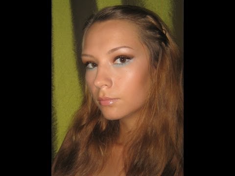 Видео: коричнево-голубой макияж для Дня Рождения