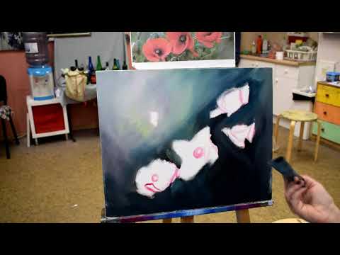 Видео: Пишем маслом МАКИ