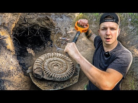 Видео: НАШЕЛ БОЛЬШОЙ АММОНИТ! Поиск ОКАМЕНЕЛОСТЕЙ! **КАК ЭТО ВОЗМОЖНО**