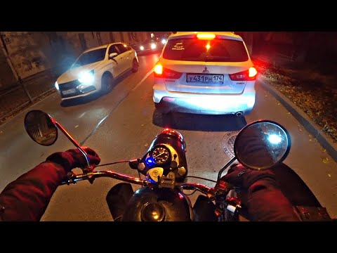 Видео: Езда на мотоцикле по городу ВЫЕХАЛ В ГОРОД НА УРАЛЕ
