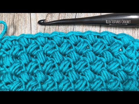 Видео: Как вязать крючком узор «боб»