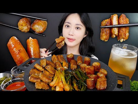 Видео: МУКБАНГ Жареный Говяжий Кишечник🤎 *Говяжьи Кишки На Гриле | Real Sound MUKBANG | АСМР | EATING SHOW