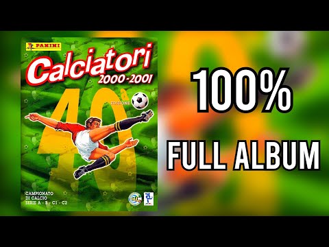 Видео: Panini Full Sticker Album Serie A Calciatori 2000-01 100% - COMPLETE, LLENO, COMPLETO, ЗАПОЛНЕННЫЙ