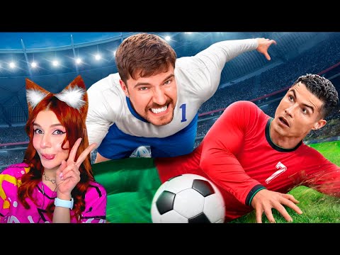 Видео: Обыграй Роналду, Выиграй $1,000,000 Мистер Бист ( MrBeast ) Реакция