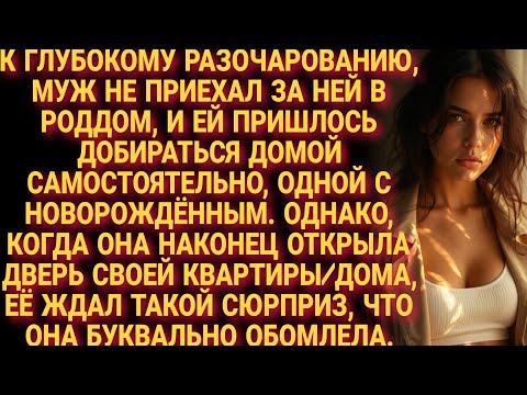 Видео: Шокирующая история жизни! Муж не встретил после родов. Дома, открыв дверь, она замерла от шока.