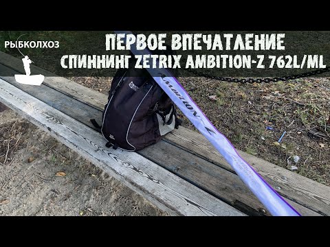 Видео: Спиннинг Zetrix Ambition-Z 762L/ML ПЕРВЫЕ впечатления от рыбалки.