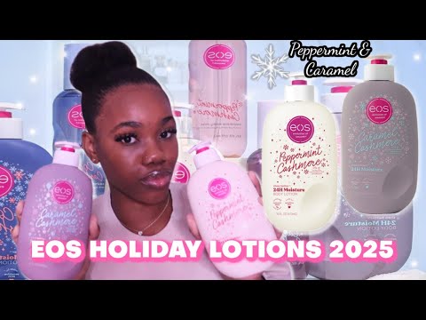 Видео: НОВИНКА! EOS PEPPERMINT CASHMERE + CARAMEL CASHMERE | Праздничная коллекция 2025 | Queen Naimah