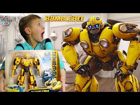 Видео: Трансформер Бамблби у Тимы 🤖 из фильма BumbleBee Transformers 6 (2018) - распаковка, обзор