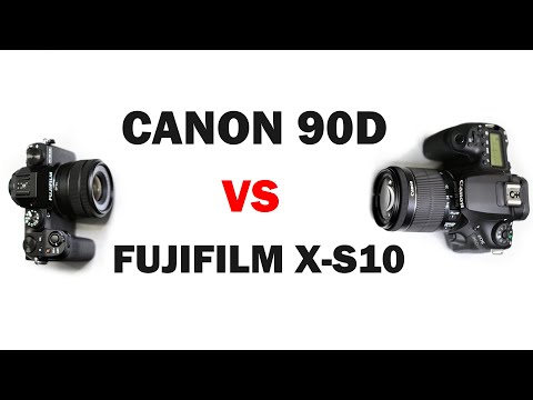 Видео: Обзор Canon 90D vs Fujifilm X-S10
