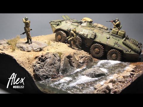 Видео: Постройка диорамы с БТР-70. Афганистан. Build an ultra-realistic diorama with BTR-70. Afghanistan.