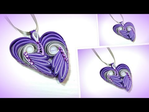 Видео: Кулон, заколка, брошь из косой бейки, Мк Лерита