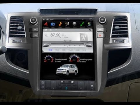 Видео: Штатная магнитола в стиле Tesla Toyota Hilux/Fortuner (2005-2015) 2/32Gb Android CF-3230