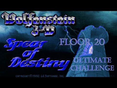 Видео: Прохождение Wolfenstein 3D Spear of Destiny: Ultimate Challenge [Floor 20] (100%)