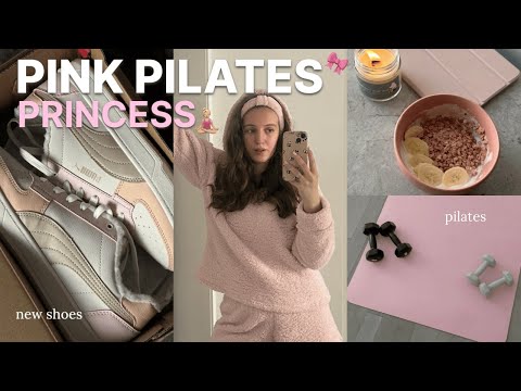 Видео: живу как pink pilates princess | розовый смузи, уход за собой, питание и пилатес 🌸