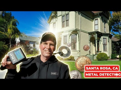 Видео: Металлоискатель в Олд-Санта-Роза, Калифорния #металлоискатель
