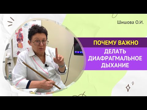 Видео: ПОЧЕМУ ВАЖНО КАЖДЫЙ ДЕНЬ, ДЕЛАТЬ ДИАФРАГМАЛЬНОЕ ДЫХАНИЕ. [Шишова О.И.]