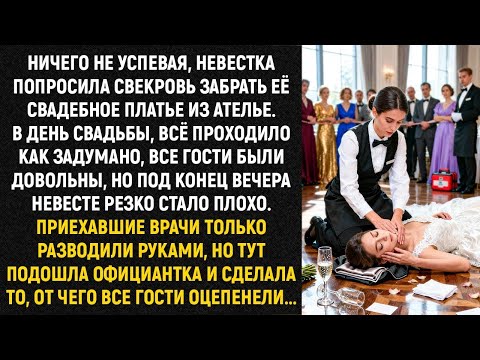 Видео: Ничего не успевая, невестка попросила свекровь забрать её свадебное платье из ателье. А на свадьбе