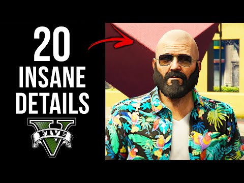 Видео: 20 БЕЗУМНЫХ деталей в GTA V (часть 2)