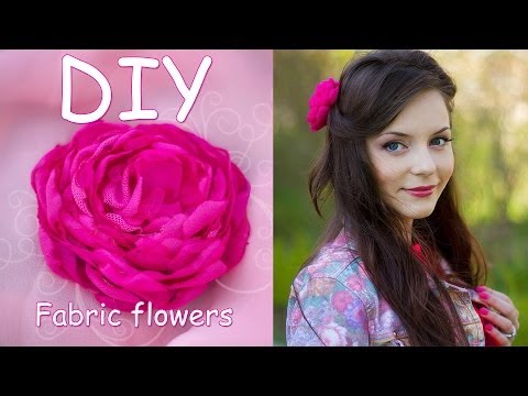 Видео: Пион из комбинированной ткани / Мастер класс/ Fabric Flowers