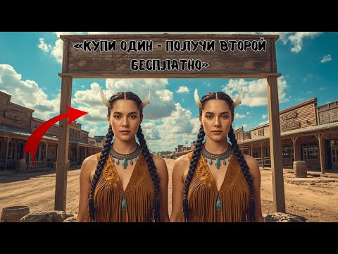 Видео: «Купи одну — получи вторую бесплатно», — сказал торговец.Ковбой купил двух женщин-апачей на рабском!