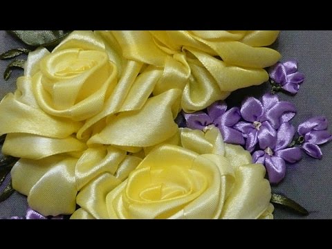 Видео: Розы в моем творчестве. Разживалова Наталья. Вышивка лентами.