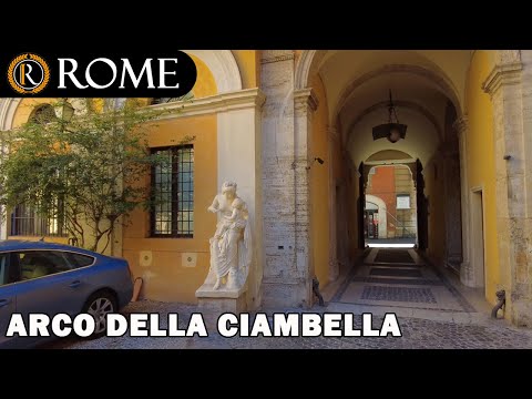 Видео: Рим Италия ➧ Via dell'Arco della Ciambella ➧ Экскурсия с гидом [4K Ultra HD]