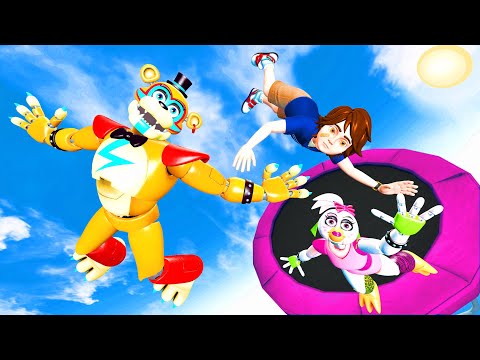 Видео: FNAF 9 Security Breach - Trampoline Ragdoll Falls ПОПРОБУЙТЕ НЕ СМЕЯТЬСЯ [GMOD]