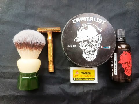 Видео: Забрив с MOW Capitalist/Merkur/Feather/Yaqi