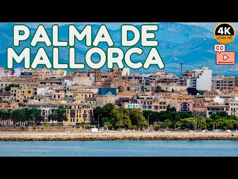 Видео: Пальма-де-Майорка, Испания 🇪🇸 Пешая Экскурсия 4K HDR в Кастель-де-Бельвер, Эль-Террено (Субтитрами)