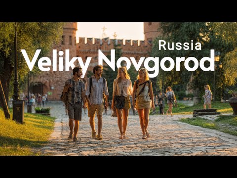 Видео: Господин Великий Новгород. Прогулка без слов по старинному русскому городу  [4K] /11 июля 2025/ 32°C
