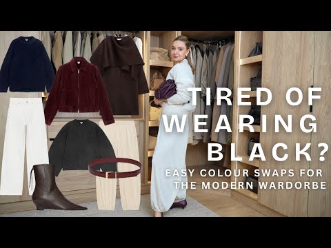 Видео: Устали носить чёрный? Простые варианты замены цветов для современного гардероба
