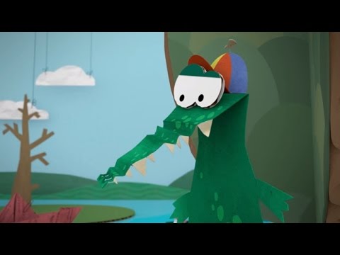 Видео: Бумажки - Крокодиловы слезы - Мультик про оригами. Поделки из бумаги. Серия  22