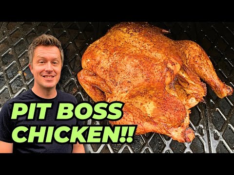 Видео: КОПЧЕНАЯ ЦЕЛАЯ КУРИЦА на пеллетном гриле Pit Boss! | ХРУСТЯЩАЯ КОЖУРА!!!