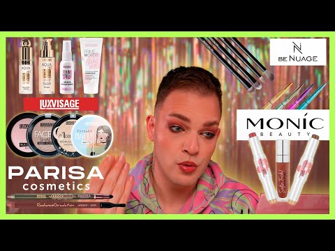 Видео: Новинки бюджетной косметики.Monic beauty, Parisa cosmetics,Luxvisage,BeNuage.